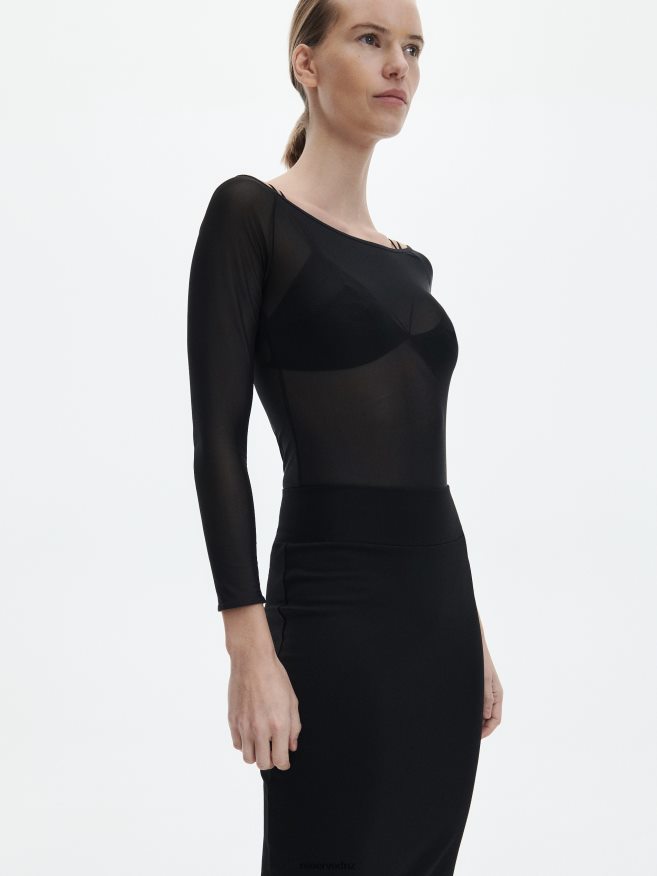 Reserved Women Pencil Skirt P6H08T847 Apparel Black