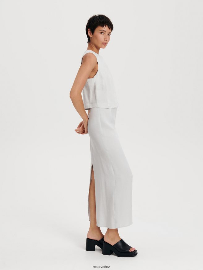 Reserved Women Skirt P6H08T55 Apparel Light Grey