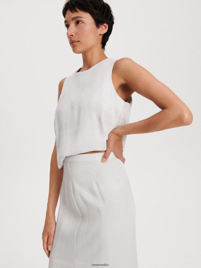 Reserved Women Skirt P6H08T55 Apparel Light Grey