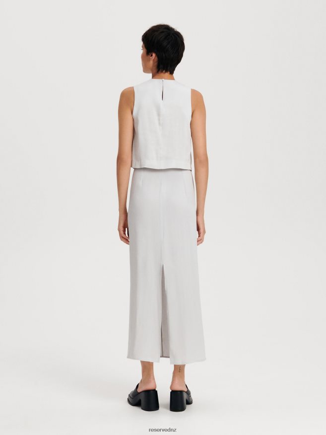 Reserved Women Skirt P6H08T55 Apparel Light Grey