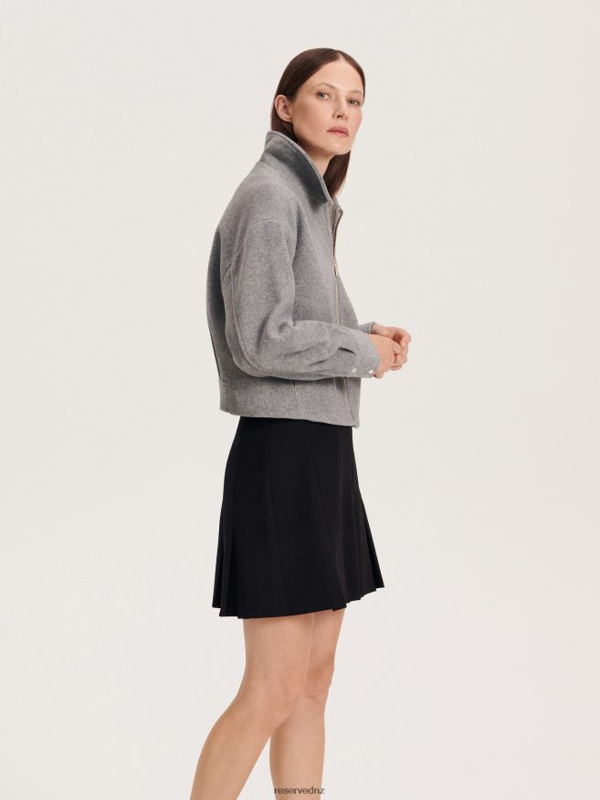 Reserved Women Skirt With Pleats P6H08T192 Apparel Black