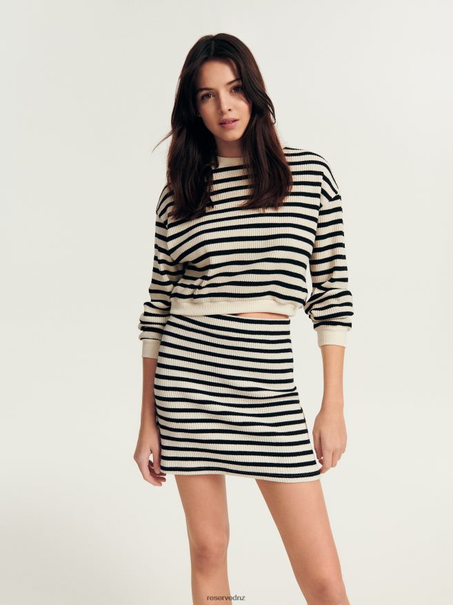 Reserved Women Trapeze Skirt P6H08T850 Apparel Black