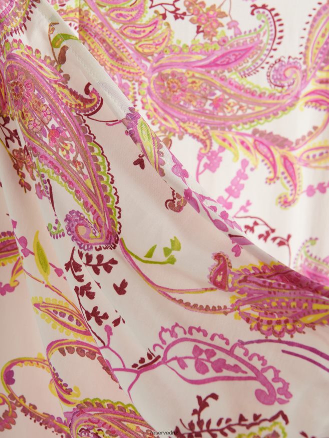 Reserved Women Wrap Front Midi Skirt P6H08T856 Apparel Red