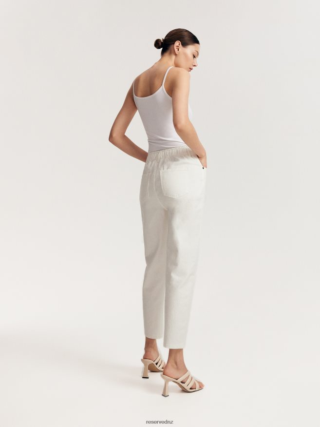 Reserved Women Baggy Trousers P6H08T733 Apparel White