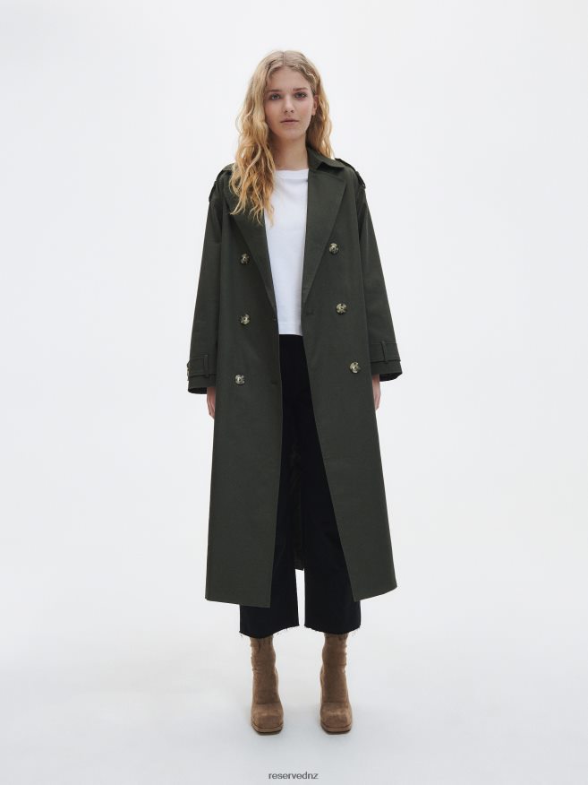 Reserved Women Cotton Rich Trousers P6H08T714 Apparel Black