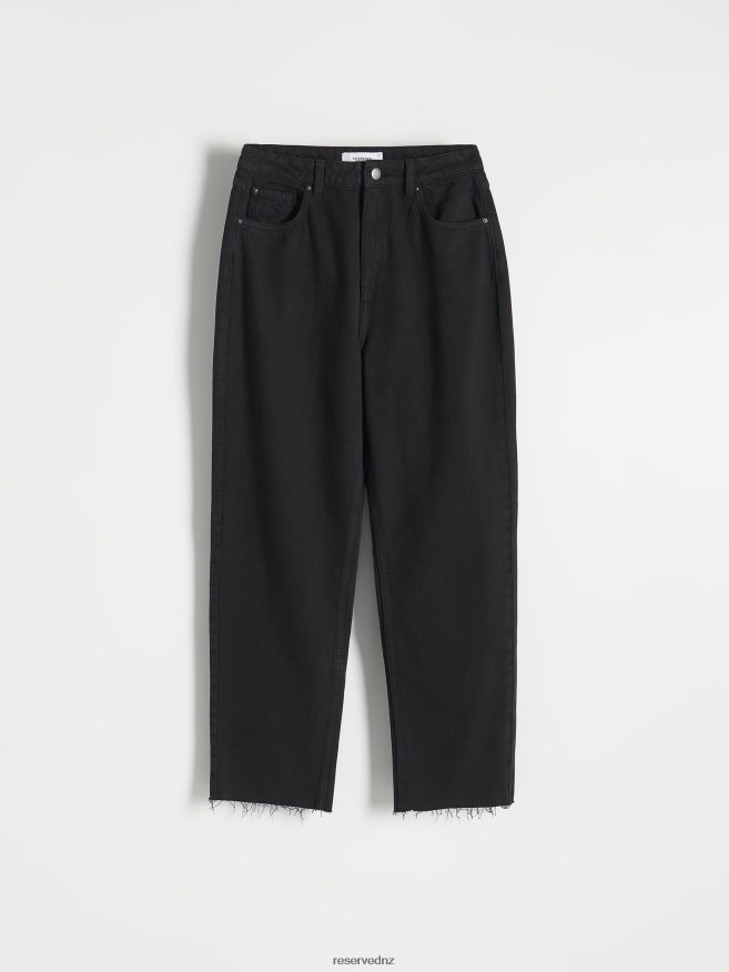 Reserved Women Cotton Rich Trousers P6H08T714 Apparel Black