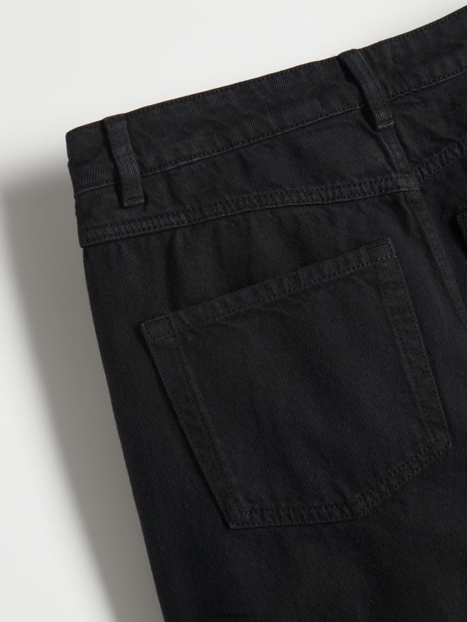 Reserved Women Cotton Rich Trousers P6H08T714 Apparel Black