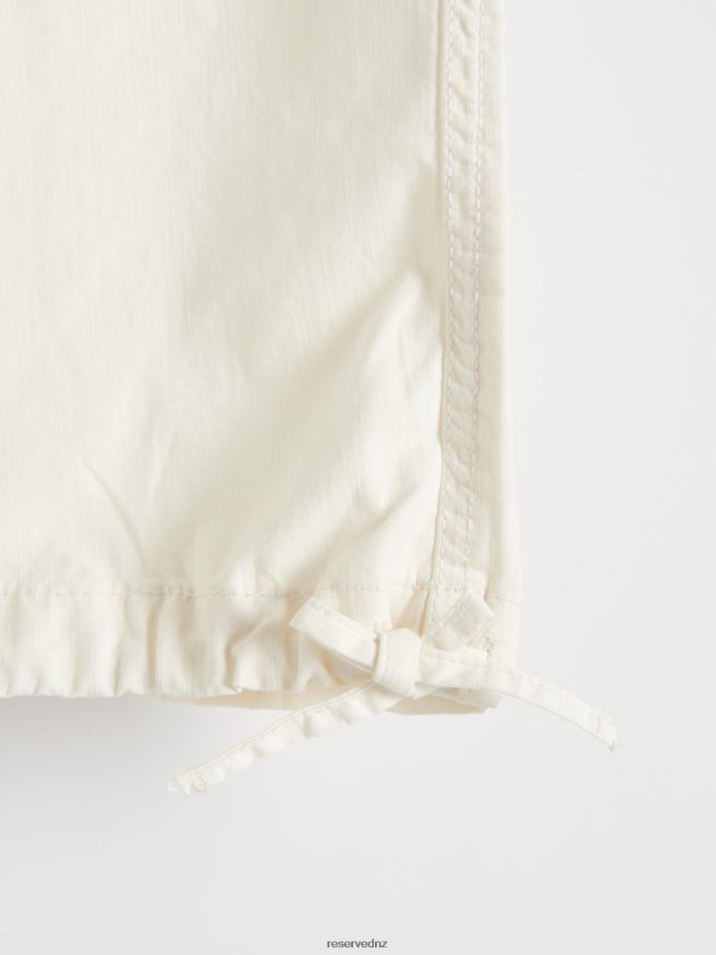 Reserved Women Cotton Rich Trousers P6H08T716 Apparel Cream