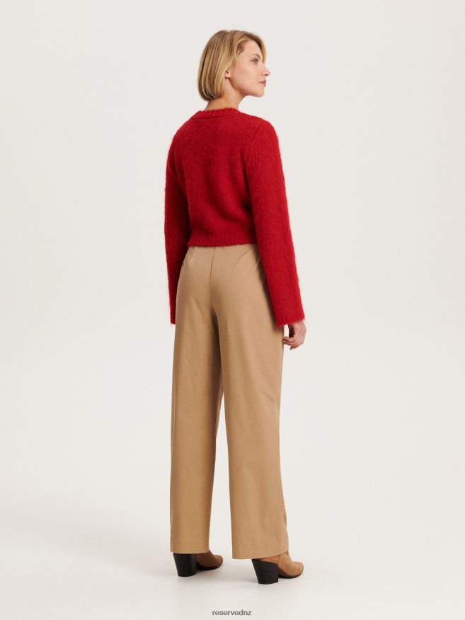 Reserved Women Cotton Trousers P6H08T641 Apparel Amber