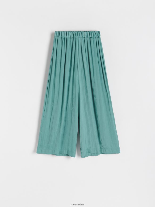 Reserved Women Culotte Trousers P6H08T628 Apparel Pale Green