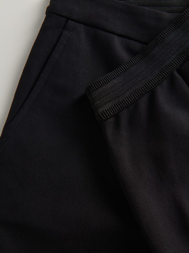 Reserved Women Elasticated Waist Trousers P6H08T731 Apparel Black