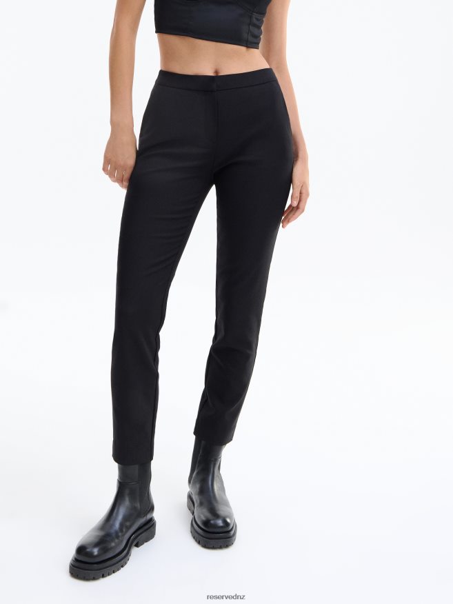 Reserved Women Elasticated Waist Trousers P6H08T731 Apparel Black