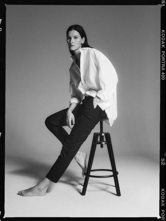 Reserved Women Elasticated Waist Trousers P6H08T735 Apparel Black