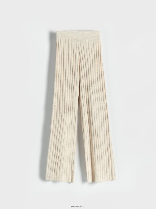 Reserved Women Jersey Trousers P6H08T652 Apparel Nude