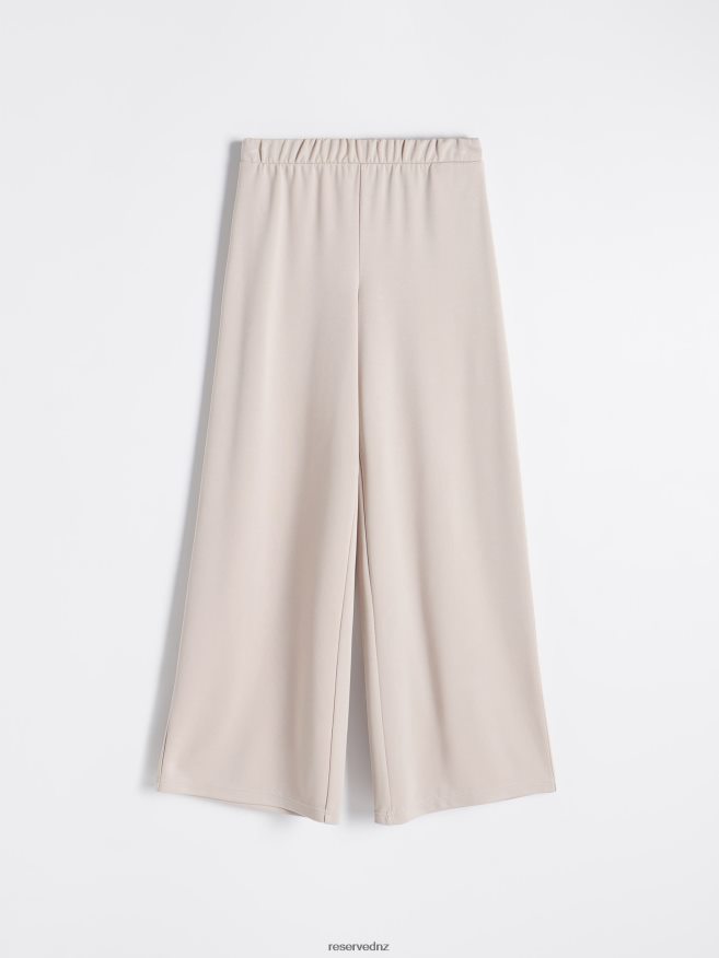 Reserved Women Modal Rich Trousers P6H08T729 Apparel Beige