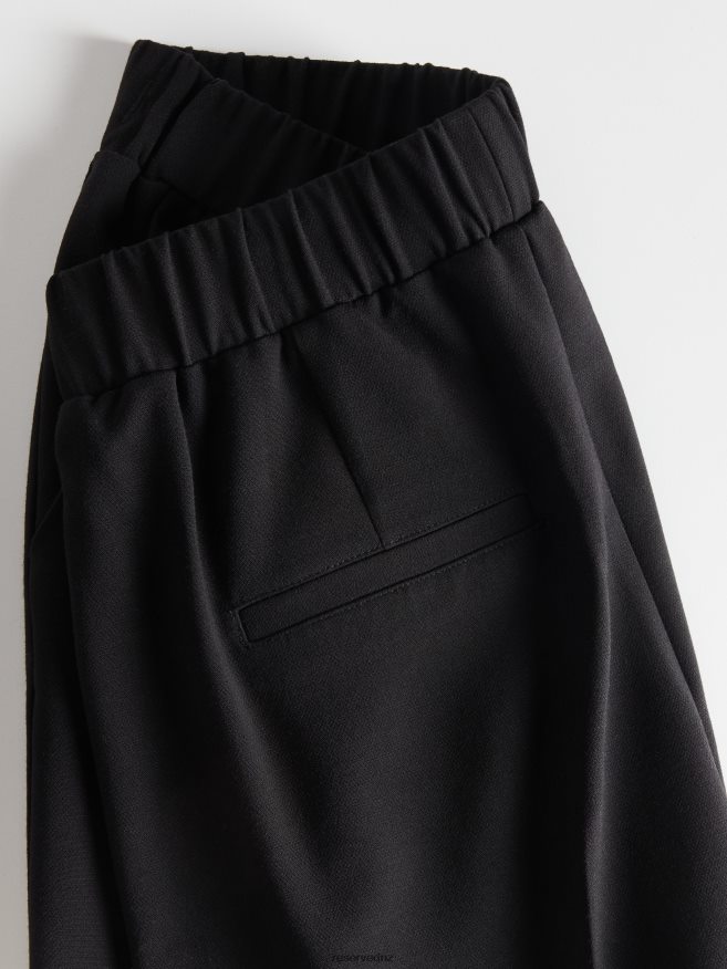 Reserved Women New Trousers With Pressed Crease P6H08T660 Apparel Black