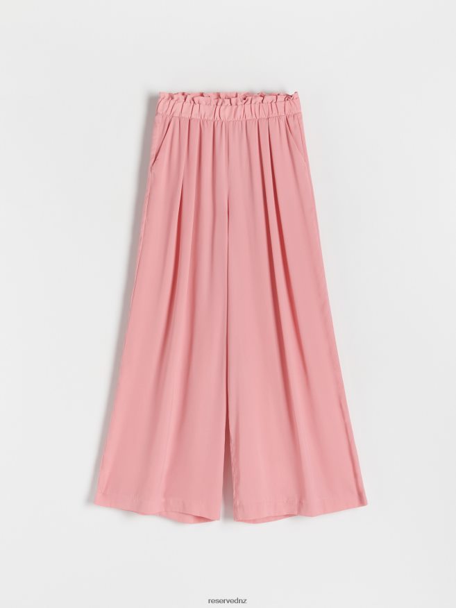 Reserved Women Palazzo Trousers P6H08T690 Apparel Pastel Pink