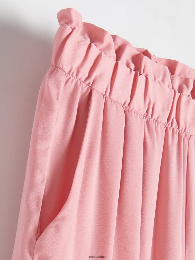 Reserved Women Palazzo Trousers P6H08T690 Apparel Pastel Pink