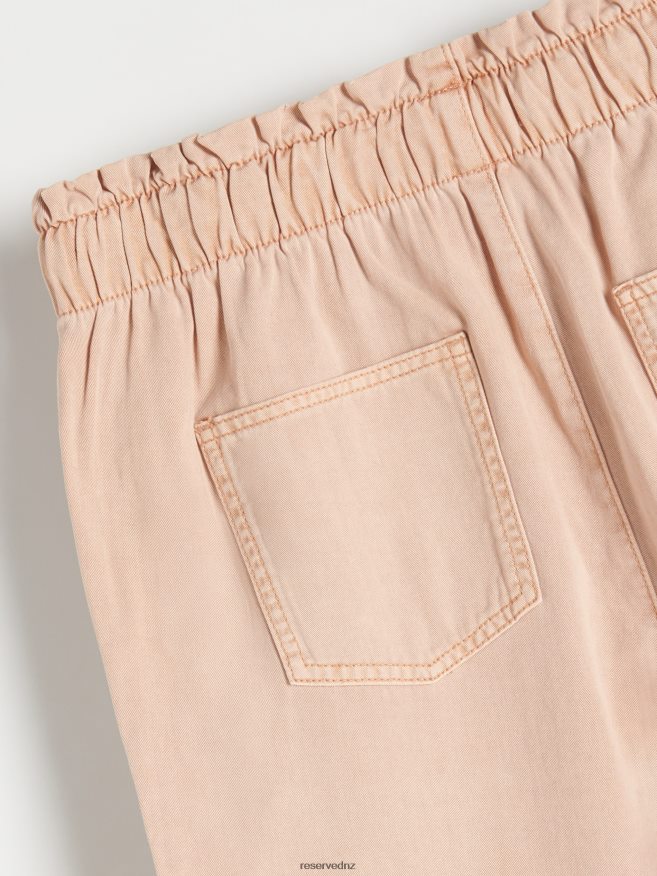 Reserved Women Paperbag Design Trousers P6H08T699 Apparel Dusty Rose
