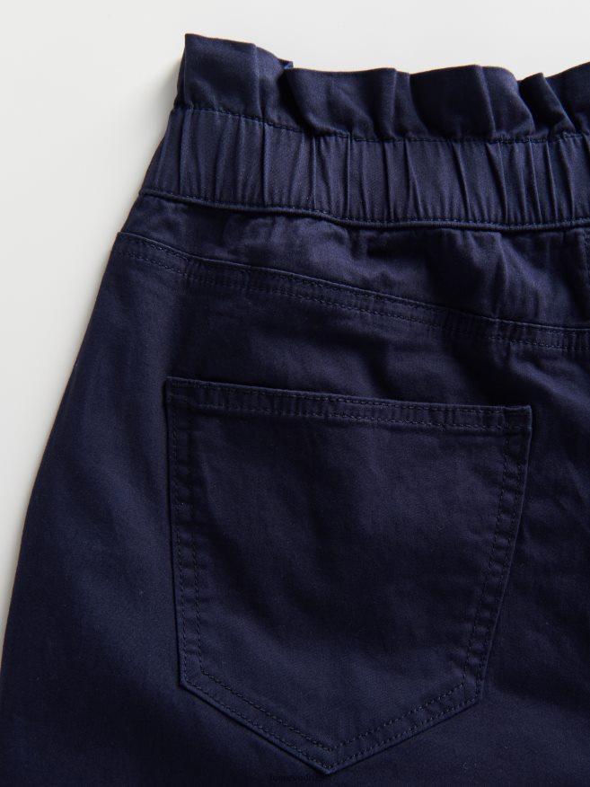 Reserved Women Paperbag Trousers P6H08T622 Apparel Navy