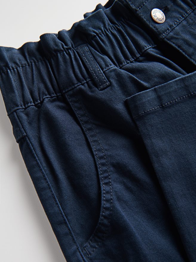 Reserved Women Paperbag Trousers P6H08T625 Apparel Navy