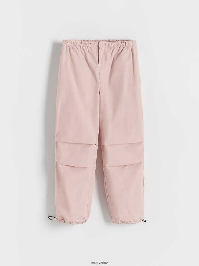 Reserved Women Parachute Trousers P6H08T621 Apparel Mauve