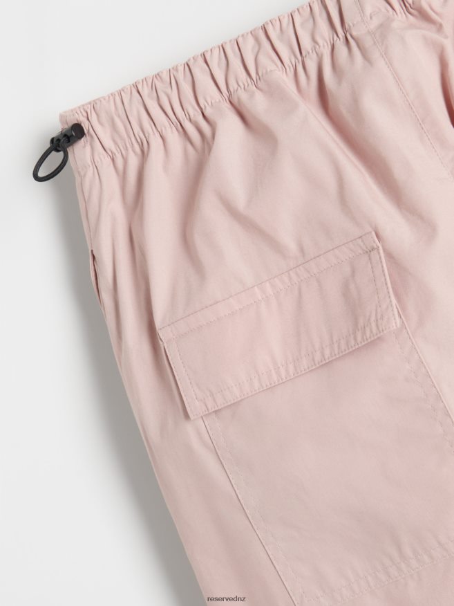 Reserved Women Parachute Trousers P6H08T621 Apparel Mauve