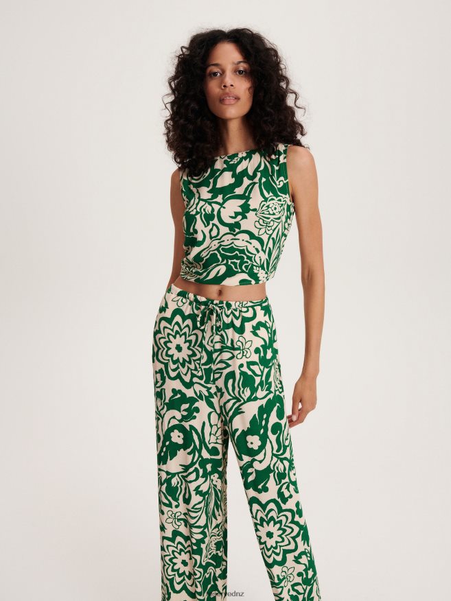 Reserved Women Patterned Trousers P6H08T675 Apparel Multicolor