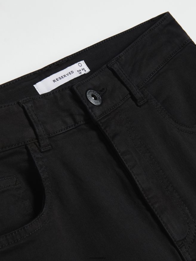 Reserved Women Plain Trousers P6H08T654 Apparel Black