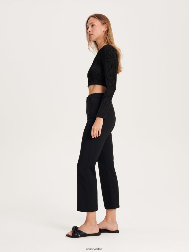 Reserved Women Plain Trousers P6H08T703 Apparel Black