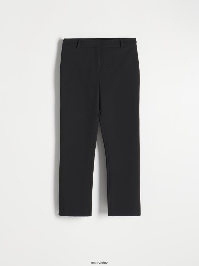 Reserved Women Plain Trousers P6H08T703 Apparel Black