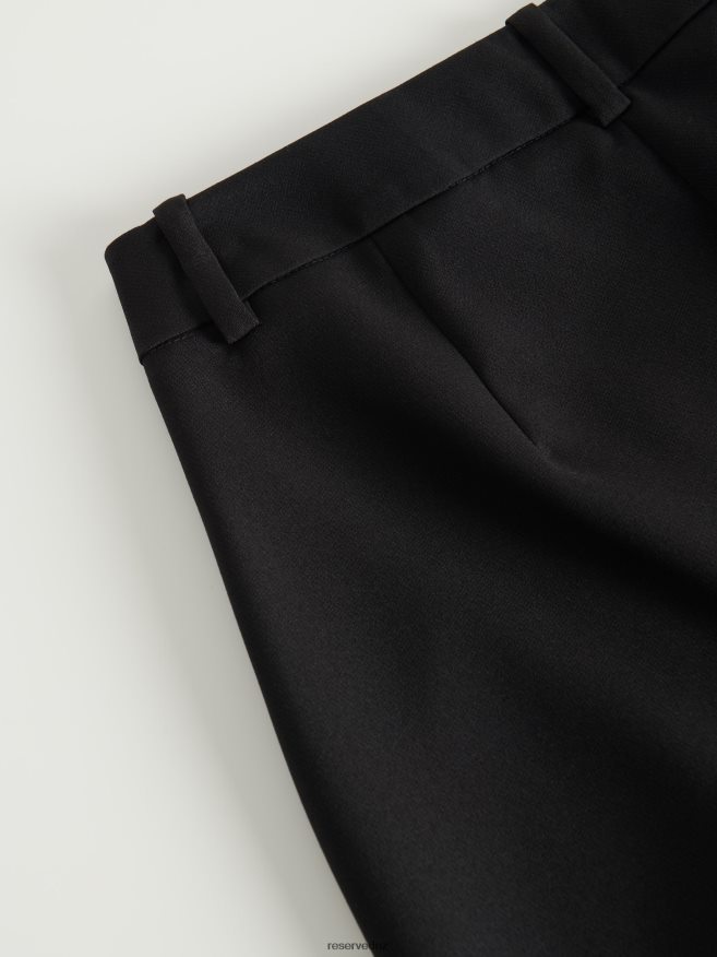 Reserved Women Plain Trousers P6H08T703 Apparel Black