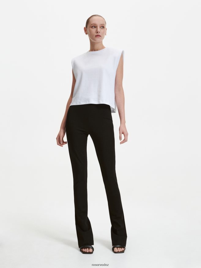 Reserved Women Plain Trousers P6H08T706 Apparel Black