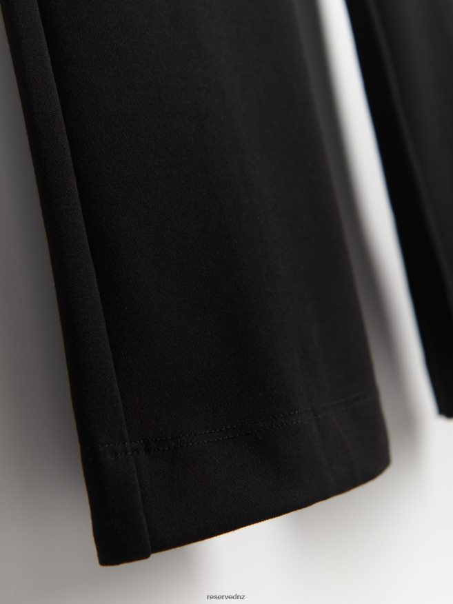 Reserved Women Plain Trousers P6H08T706 Apparel Black