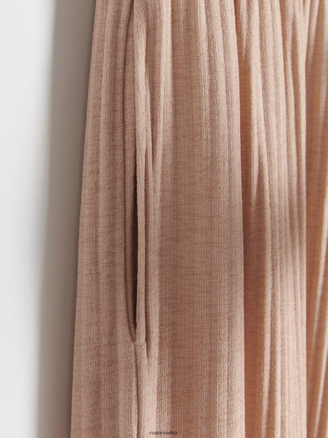 Reserved Women Pleated Trousers P6H08T688 Apparel Beige