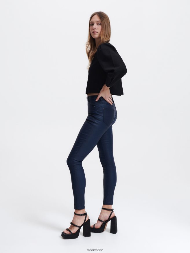 Reserved Women Slim Fit Trousers P6H08T728 Apparel Navy