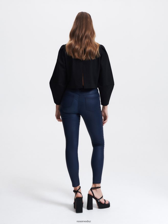 Reserved Women Slim Fit Trousers P6H08T728 Apparel Navy