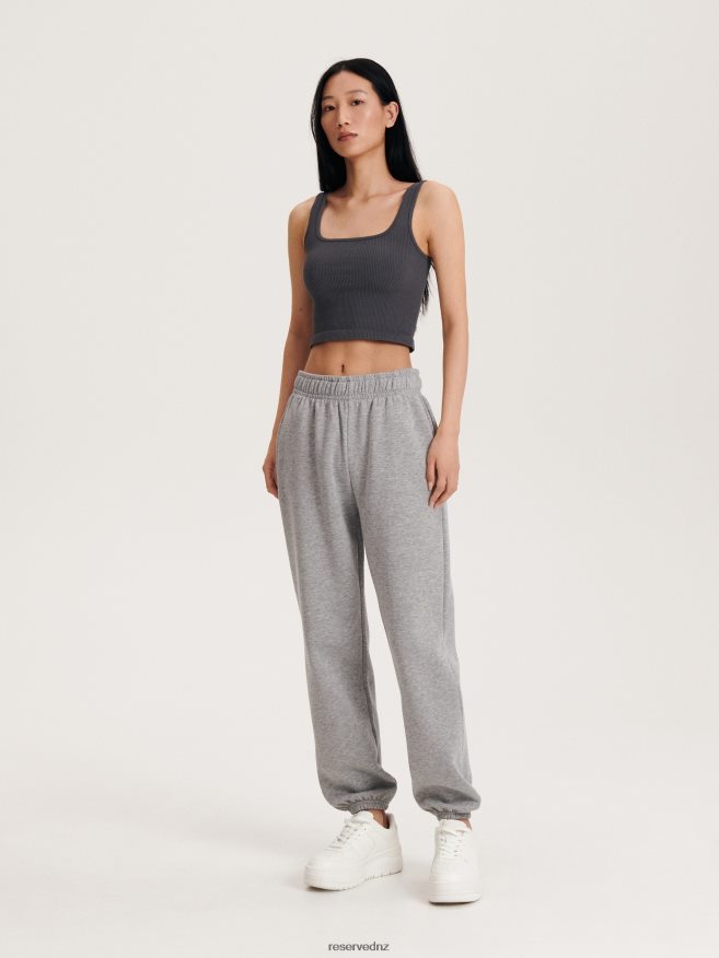 Reserved Women Trousers P6H08T545 Apparel Light Grey