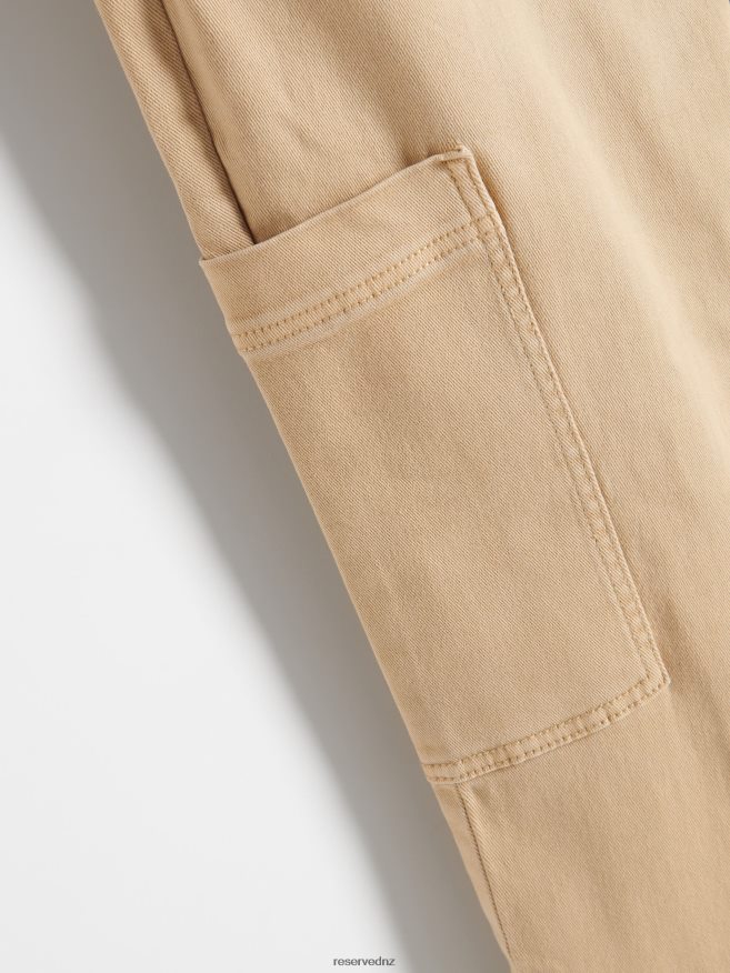 Reserved Women Trousers With Cargo Pockets P6H08T647 Apparel Beige