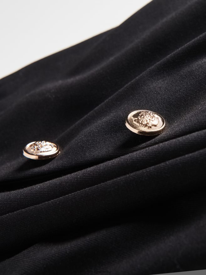 Reserved Women Trousers With Ornament Buttons P6H08T626 Apparel Black