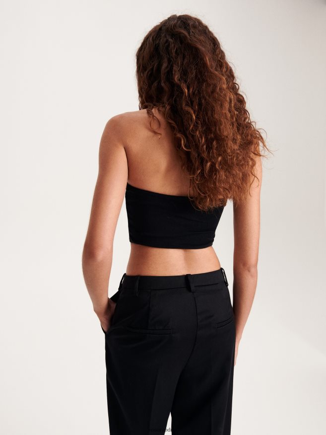 Reserved Women Trousers With Pressed Crease P6H08T10 Apparel Black