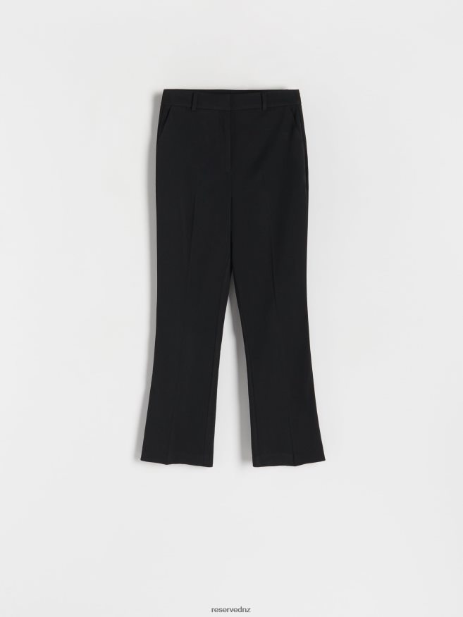 Reserved Women Trousers With Pressed Crease P6H08T636 Apparel Black