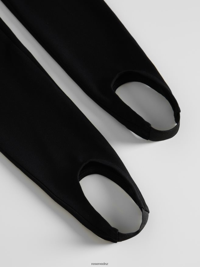 Reserved Women Viscose Rich Leggings P6H08T717 Apparel Black