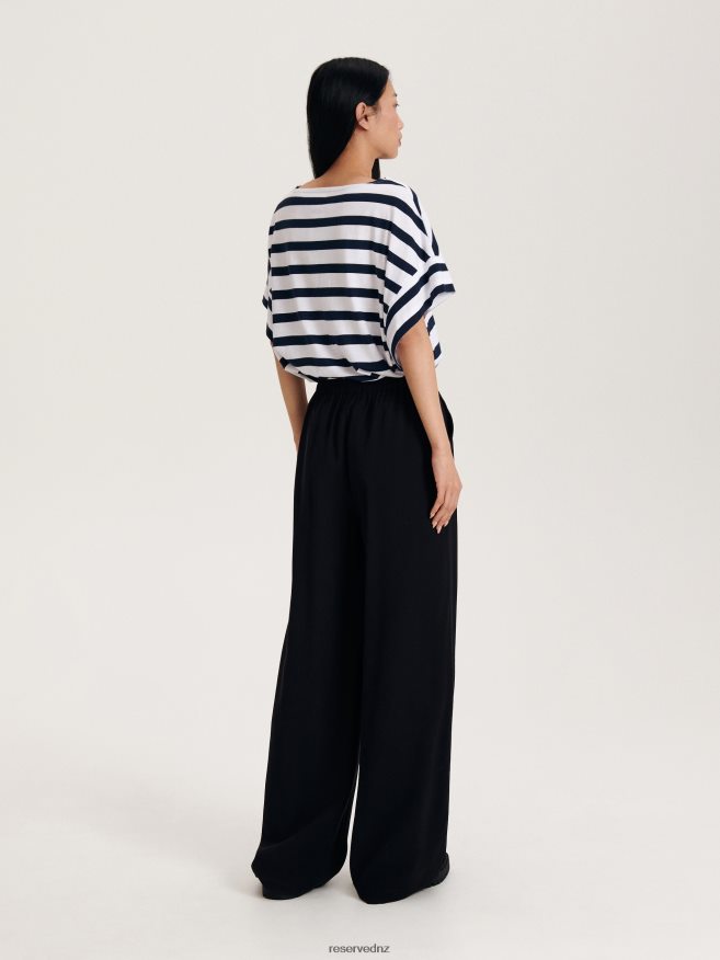 Reserved Women Viscose Trousers P6H08T111 Apparel Black