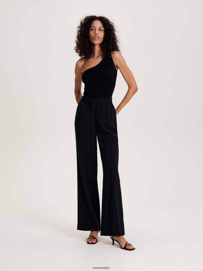Reserved Women Viscose Trousers P6H08T548 Apparel Black