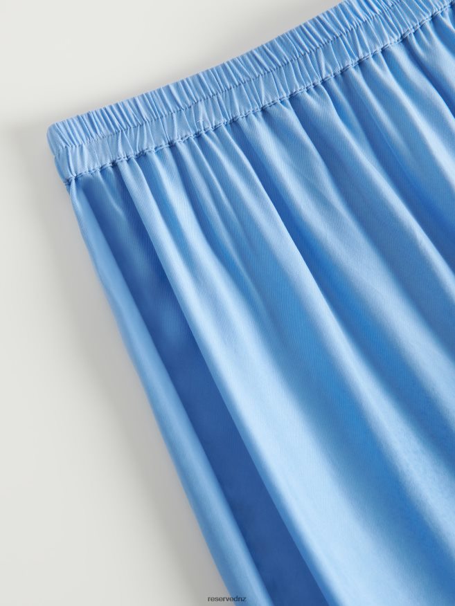 Reserved Women Viscose Trousers P6H08T723 Apparel Blue