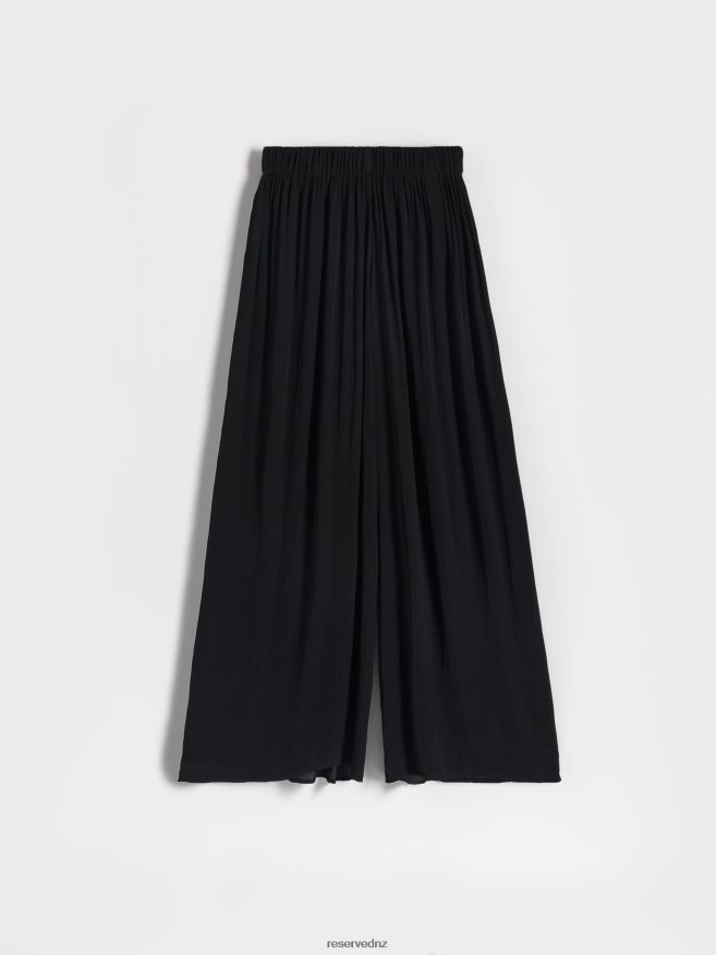 Reserved Women Wide Leg Trousers P6H08T708 Apparel Black