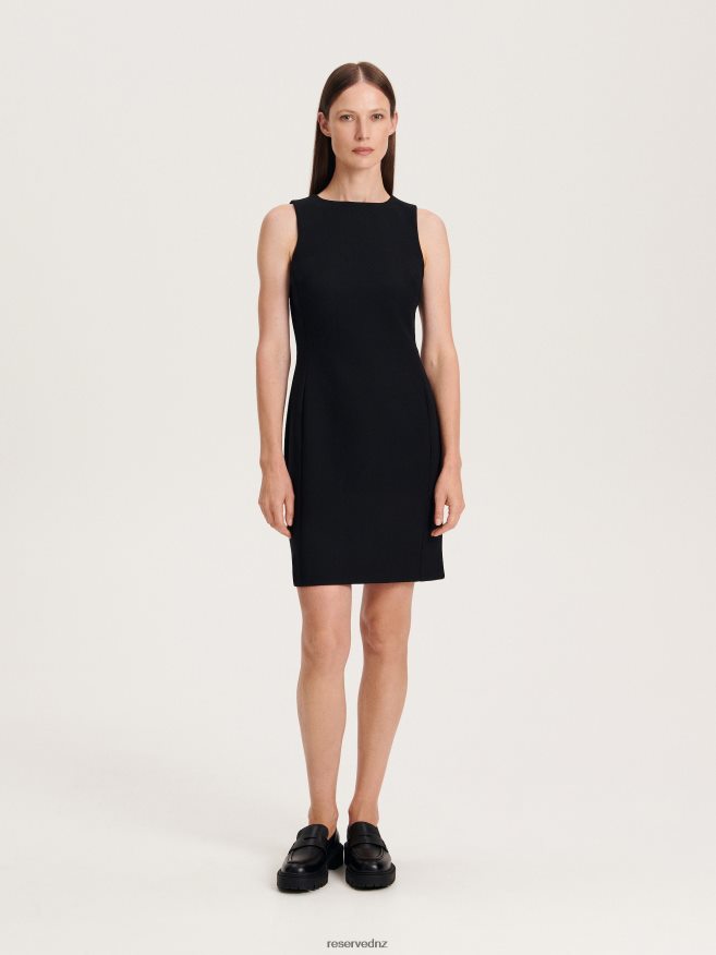 Reserved Women Body Con Mini Dress P6H08T243 Apparel Black