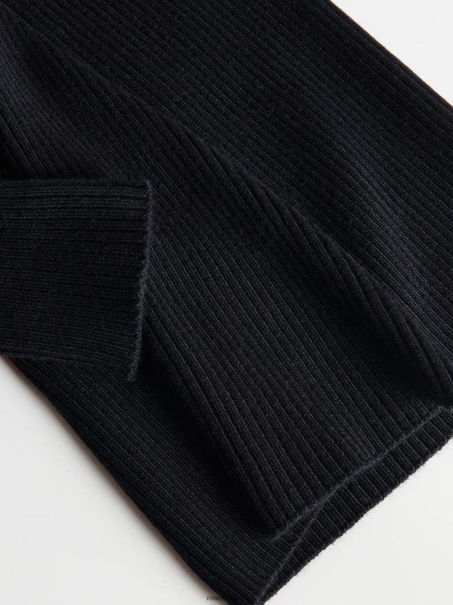 Reserved Women Jersey Mini Dress P6H08T933 Apparel Black