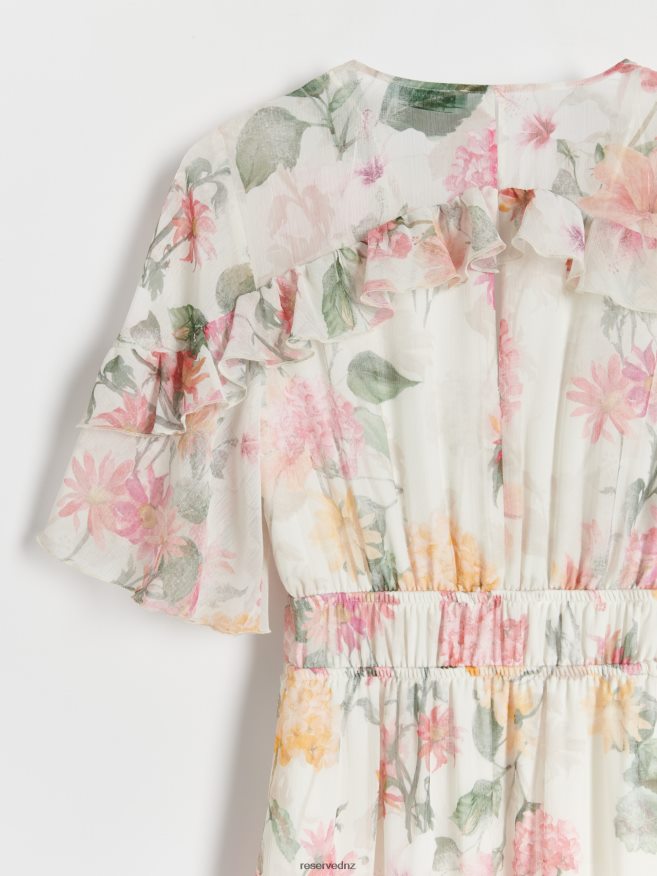 Reserved Women Maxi Dress With Floral Print P6H08T54 Apparel Multicolor